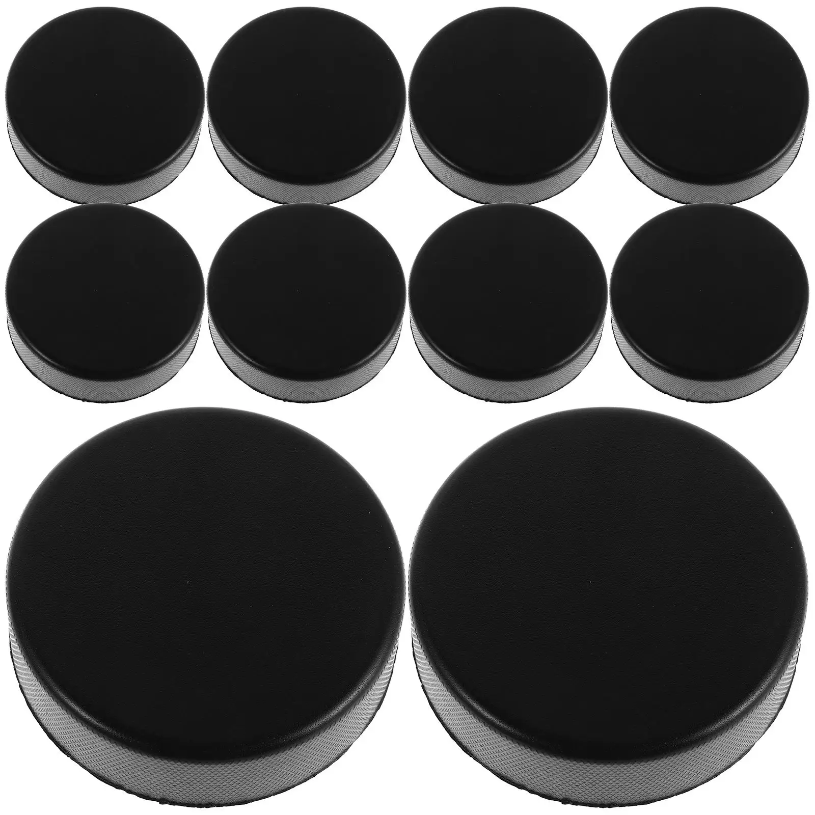 20 Pcs Training Ice Hockey Field Balls Stick Equipment Toys Pu Accessories Black Pucks