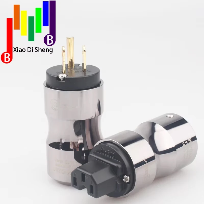 Hifiオーディオビデオ電源コネクタプラグ,24K金メッキ,DIY, AC電源,電気,オス,メス,米国,iec,15a