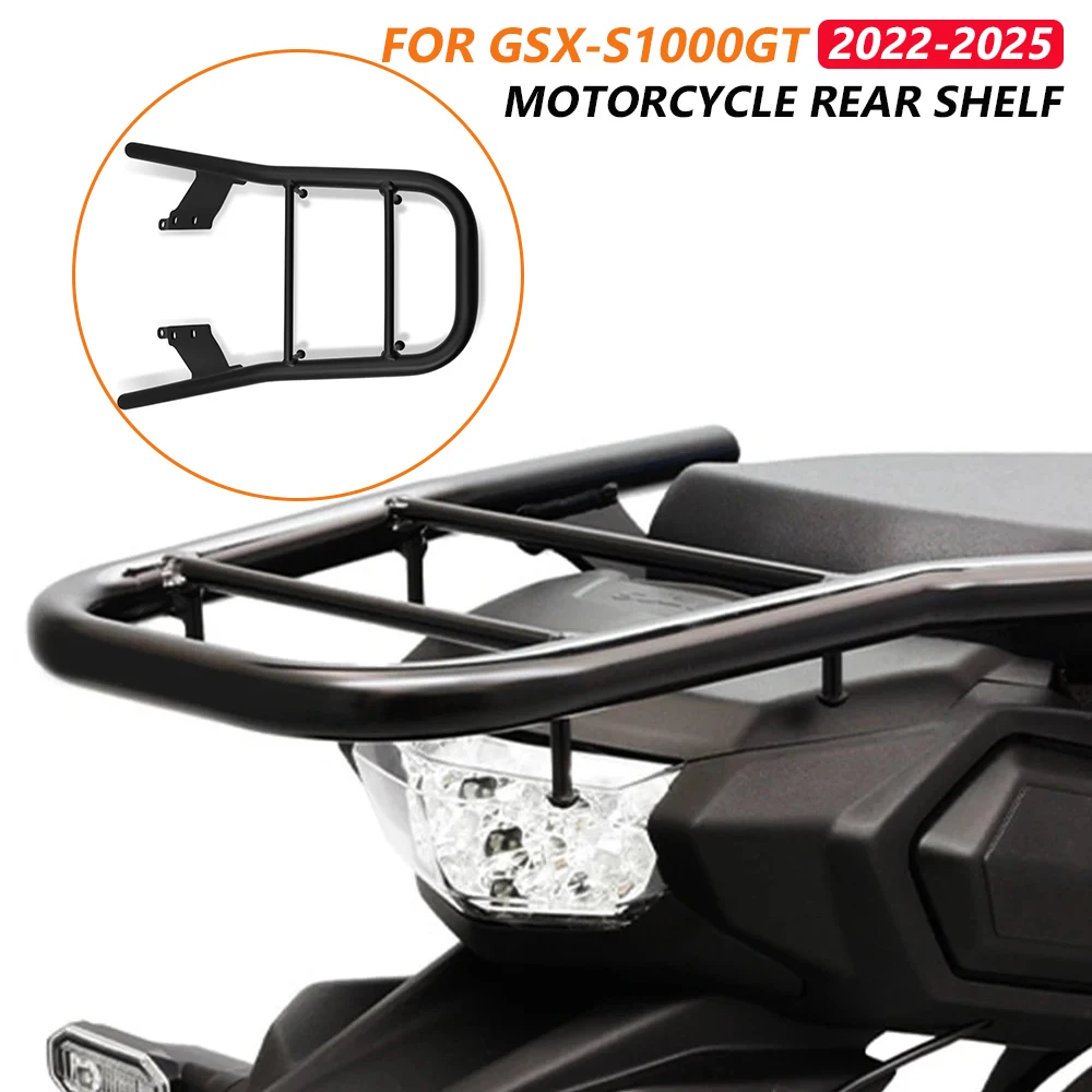 GSX S1000 GT 2024 Motorcycle Rear Cargo Tail Rack For GSX-S1000GT 2022-2025 GSXS1000GT Touring Luggage Carrier Shelf Support
