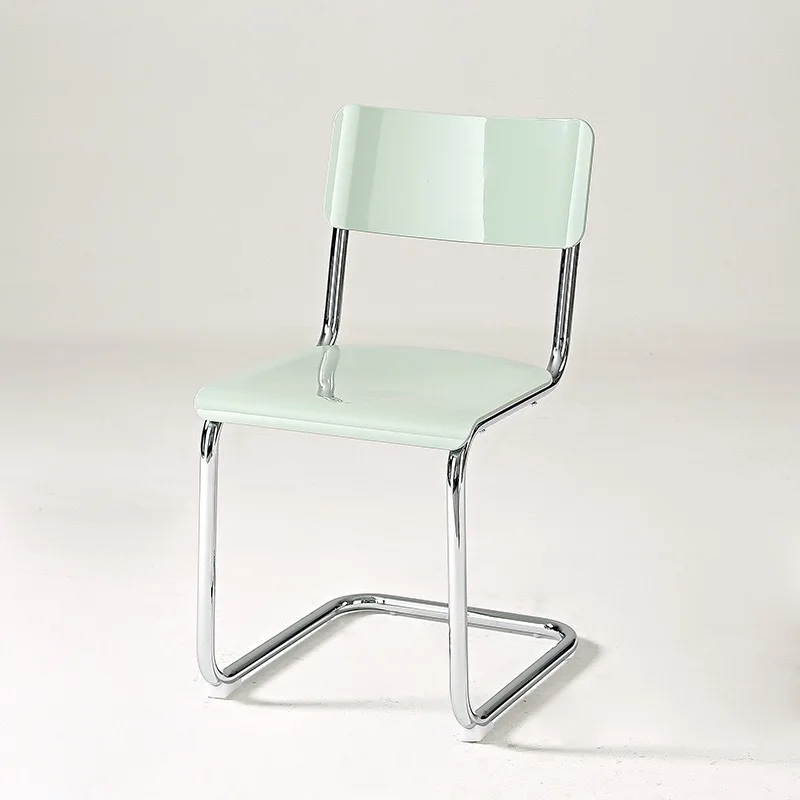 

Modern Dining Chair, Morandi Color Backrest Chair Ideal for Restaurant, Living Room and Bedroom, Black/white/green