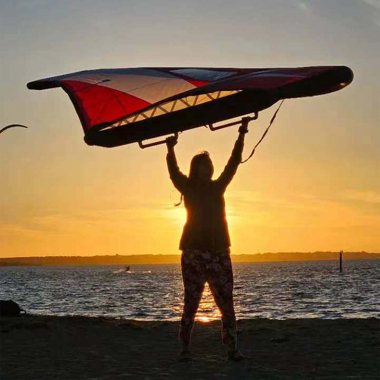 

Stock KW04 4.5m Parawing Kitesurfing Surfing Skateboard Teaching Kite Wind Foil Paraglider Downwind Surfboard Efoil