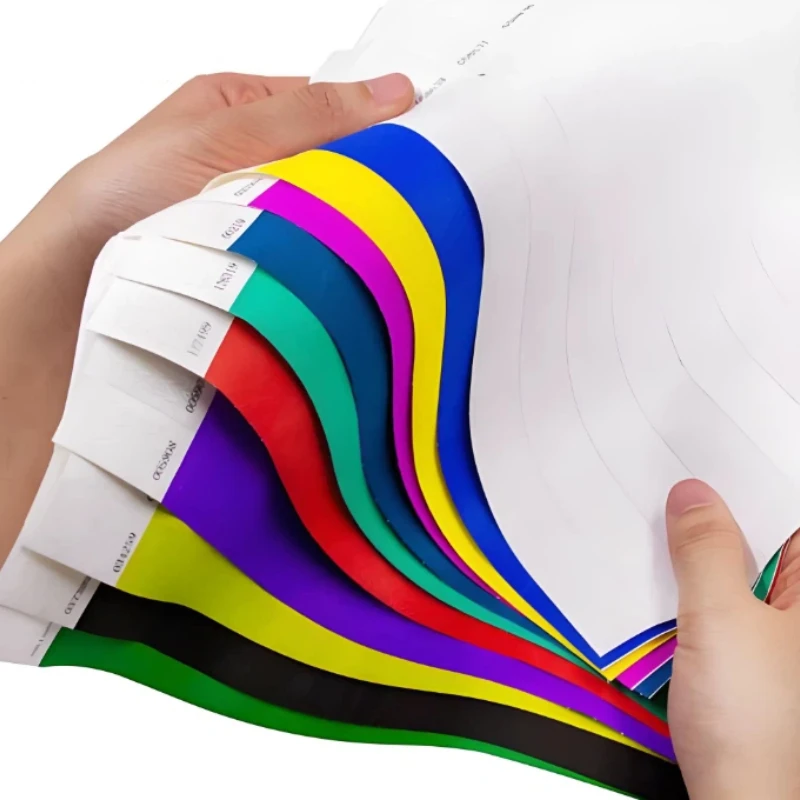 

100/300/500/1000pcs Custom Wristbands for Event Customized Personalized Colored Wristband Wedding Wrist Strap Meeting Waterproof