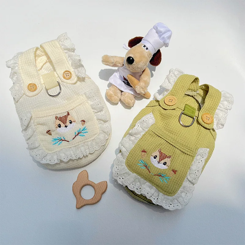 Summer White Dogs Clothes Squirrel Vest Pet Dog Clothings Fashion Cotton Clothing Dogs Super Small Puppy Cute Chihuahua Print