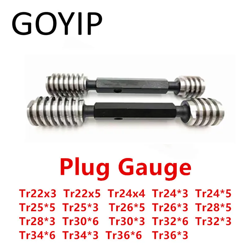 

Tr22 Tr24 Tr25 Tr28 Tr30 Tr32 Tr34 Tr36 7H 8H Tr Type Trapezoidal Thread Plug Gauge GO And NOGO Gage Support Customized