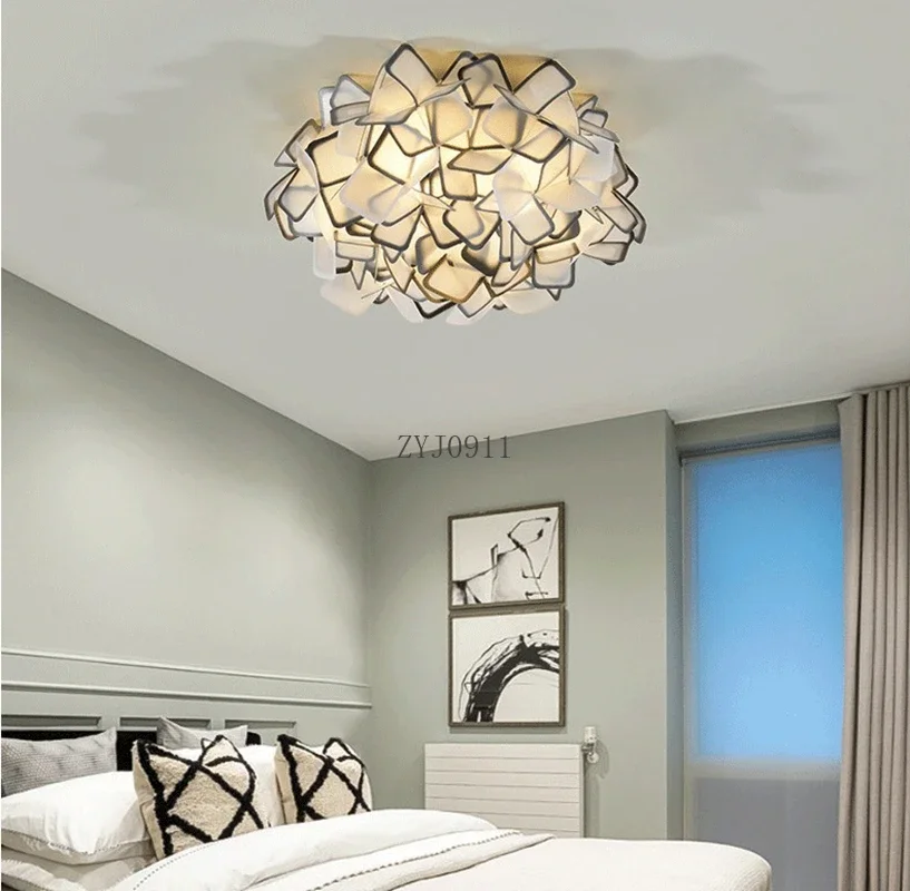 *Modern LED Chandeliers Acrylic Colorful Ceiling Light Popular Flower Pendant Lamp Bedroom Droplight Indoor Parlor Dining Lights