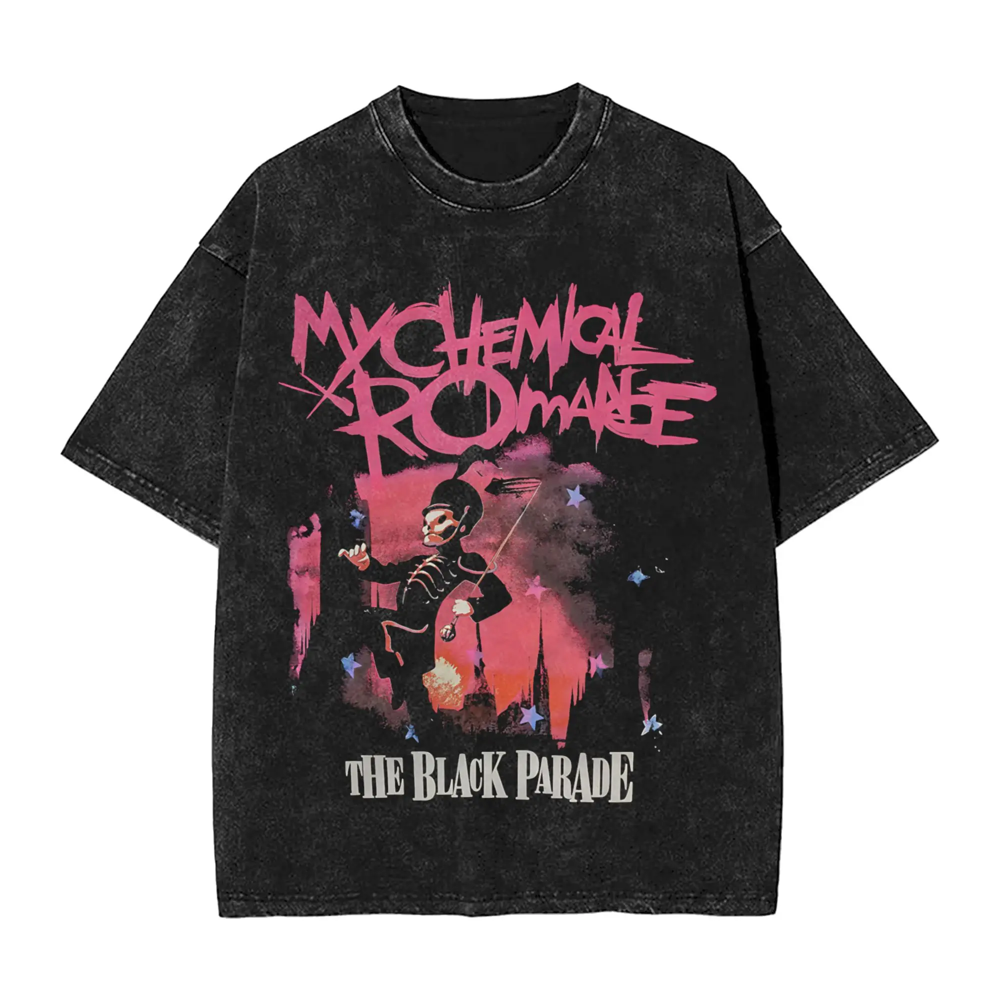 

Рубашки в стиле Харадзюку, винтажная футболка My Chemical Romance Merch, уличная одежда, летняя футболка из 100% хлопка