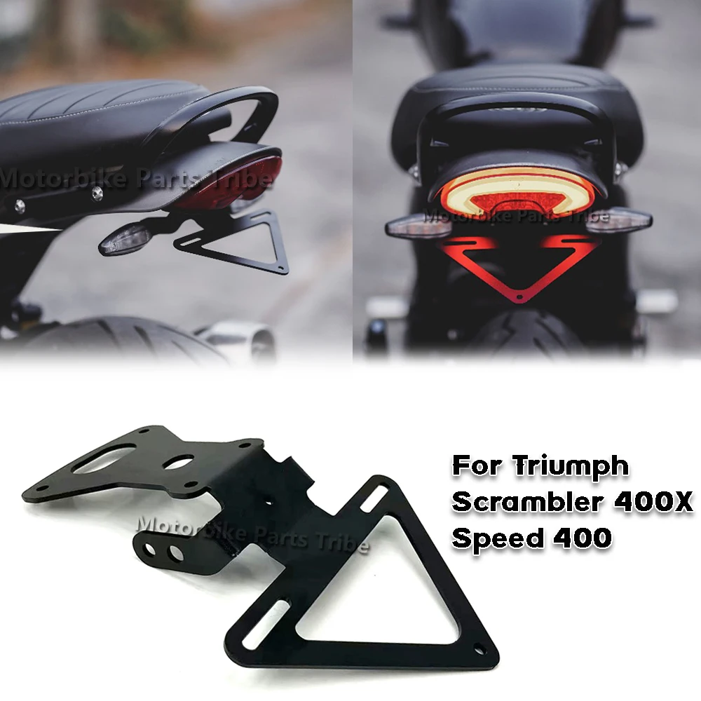 License Plate Holder For Triumph Speed 400 Speed400 Scrambler 400X Scrambler 400 X 2024 Motorcycle Tail Tidy Fender Eliminator