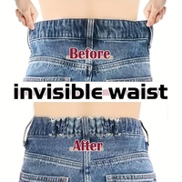 6Pcs Elastic Band Men's and Women's Adjustable Belt Tight Set - Seam-free Pants Button Adjuster