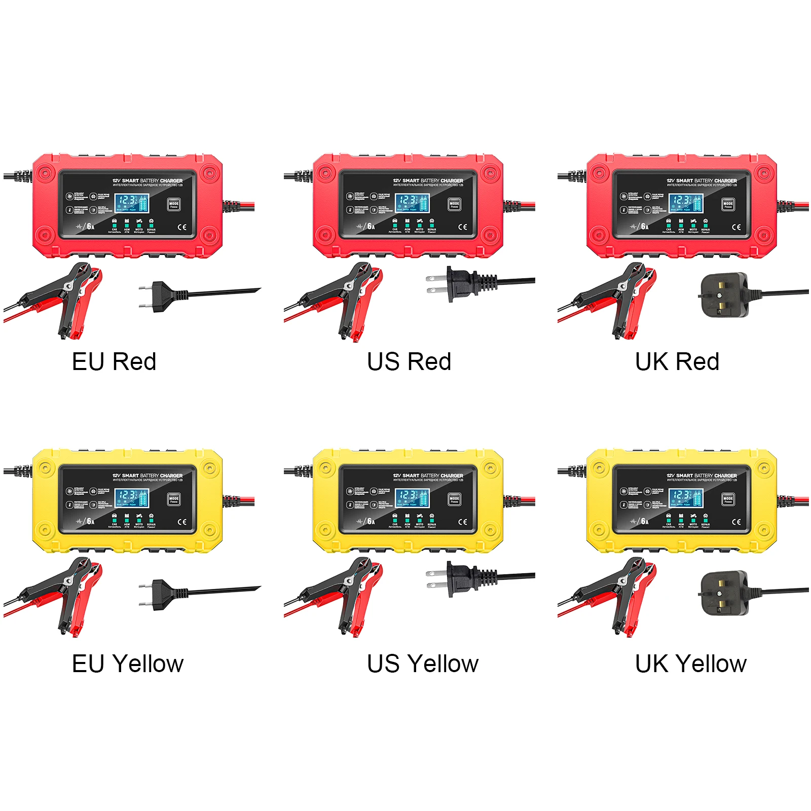 6A 12V Car Battery …