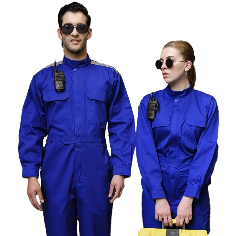 plus Size Wear-Resistant Working Jumpsuit Welding Suit Comfortable Dirty Dust Proof Workshop Overalls Fashionable Coveralls Men