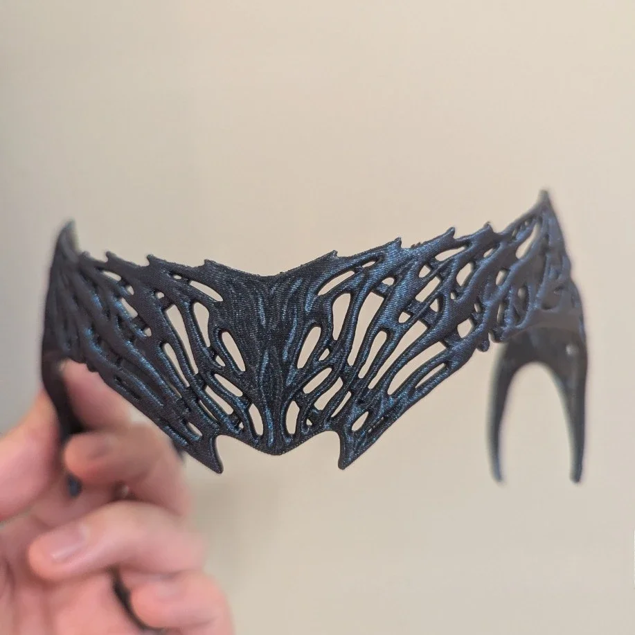 

Aga--Tha Mask Crown Movie Same Witch Accessories 3D Printing Headband for Super Hero Harkness Fans Role Play Jewelry