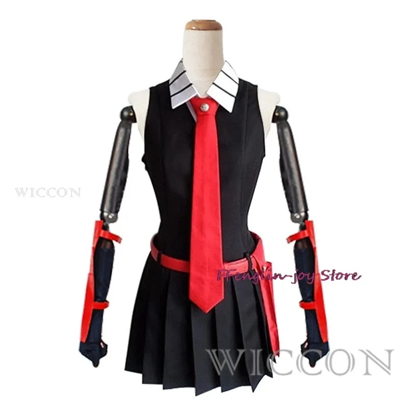 متوفر S-XXL Akame أزياء تنكرية شعر مستعار أنيمي Akame Ga KILL تأثيري مع حقيبة ملابس حفلات الهالوين للنساء الفتيات