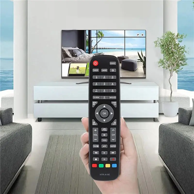A33T TV Remote Control HTR-A10E Replacement for Haier Smart LCD TV, Ergonomic Design, Compatible with LE43K6000TF LE40K6000TF