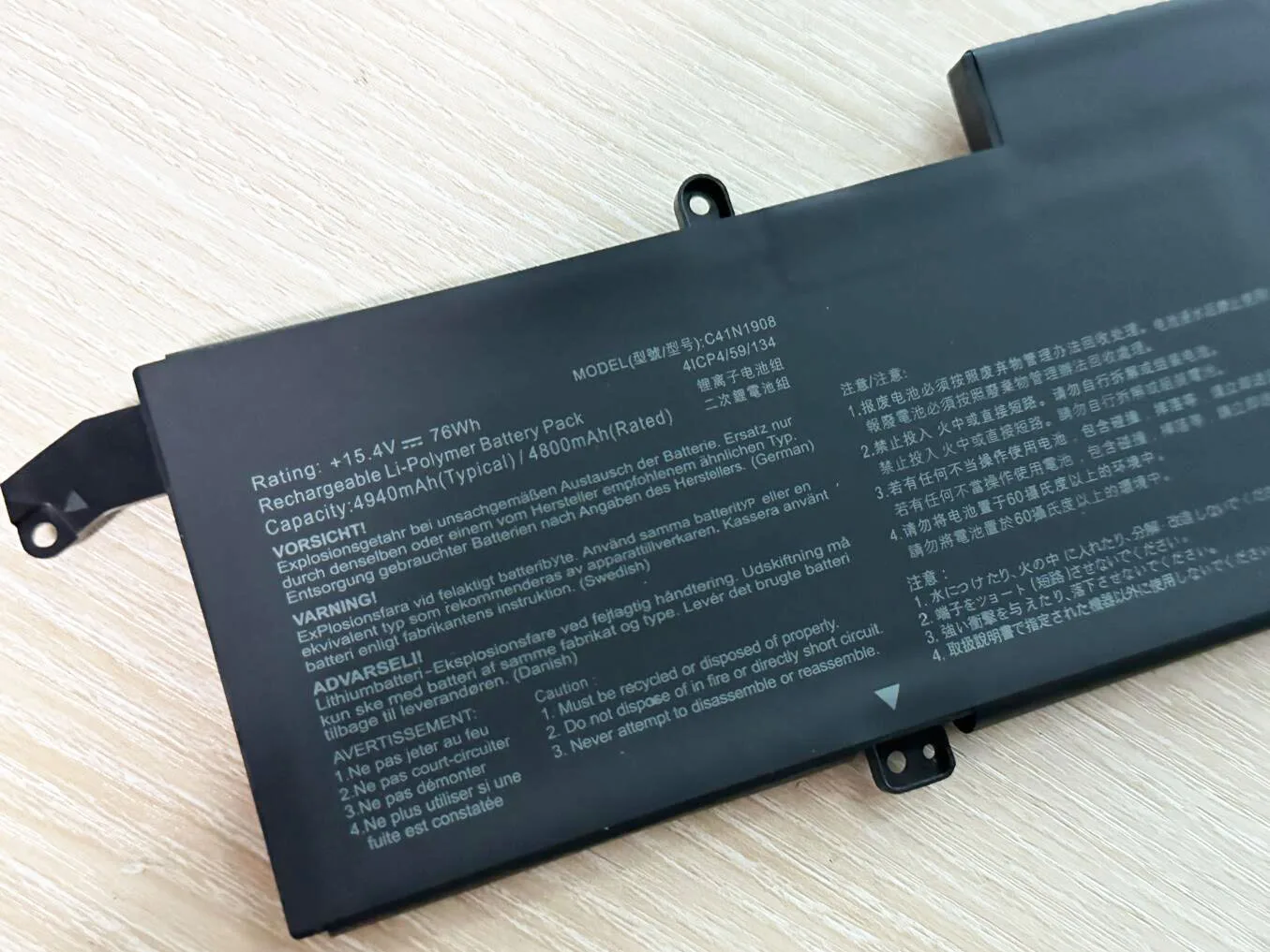 Imagem -02 - Bateria do Portátil para Asus Rog Zephyon C41n1908 0b20003610000 G14 Ga401 Ga401ii Ga401iu Ga401iv Ga401ih Ga401qm Ga401qh Ga401qh