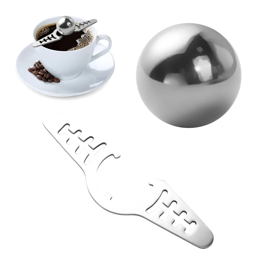 Reusable Coffee Ice Ball Portable Design Safe Material Coffee Cooling Tool Rapid Cooling With Holder Espresso Ball Belt Holder