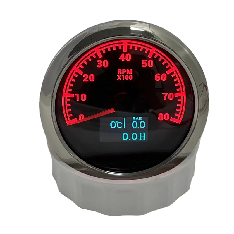 85mm CAN8K speed 0LED screen bus instrument J1939 protocol is applicable to the refitting of special trucks gauge