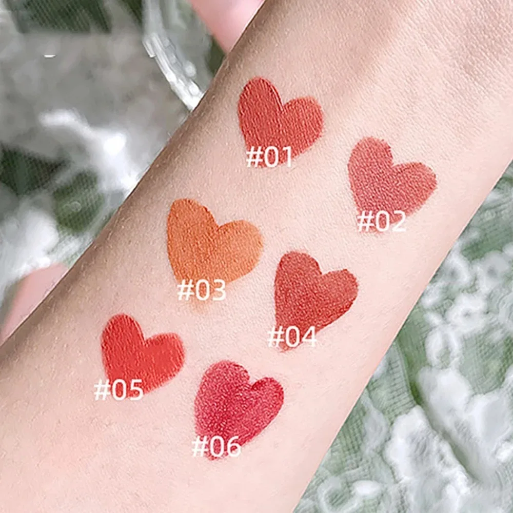 Rouge à lèvres imperméable et Sexy pour femmes, brillant à lèvres rouge fraise durable, antiadhésif, velours mat