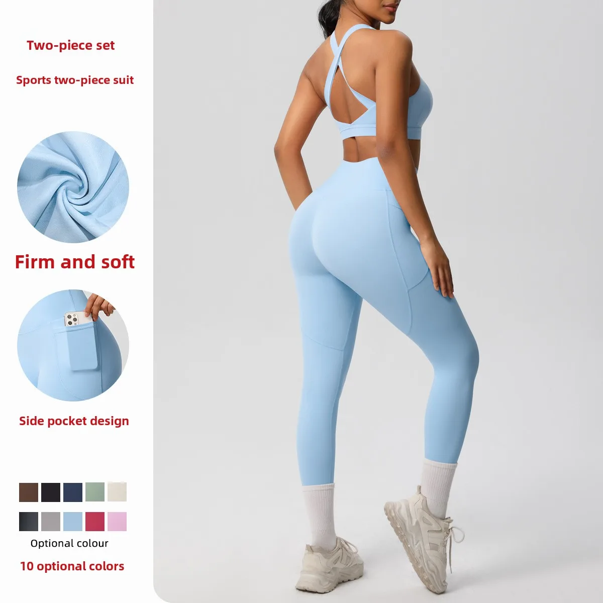 

2025 Women's High Strength Shockproof Yoga Vest Pilates Bra With Pocket In Workout Clothes Quick Drying Sports Suit For Yoga