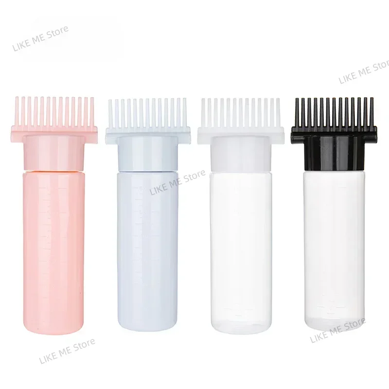 170/180ml Hair Oil Applicator Bottle Repeatable Filling Bottle Oil Applicator Bottle for Hair Professional Hairdressing Tools