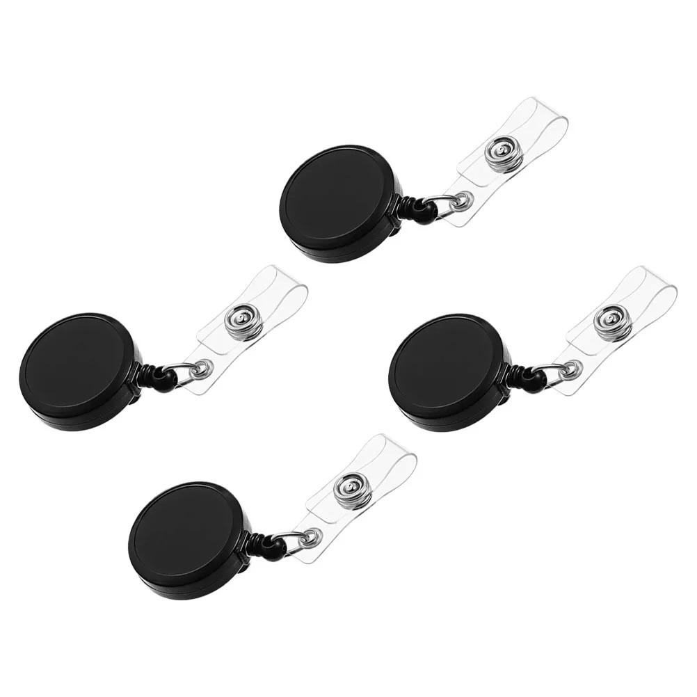 4Pcs Retractable Photo Key Card Badge Holders Blank Sublimation Id Name Tag Holders Office Work Nurse Teacher Student