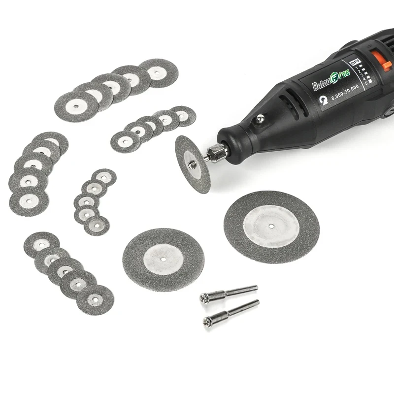 12PCS/Lot Diamond Cutting Disc Wheels Circular Saw Blade for Dremel Mini Drill Mandrel Cutoff Wood Stone Plastic Glass Tile