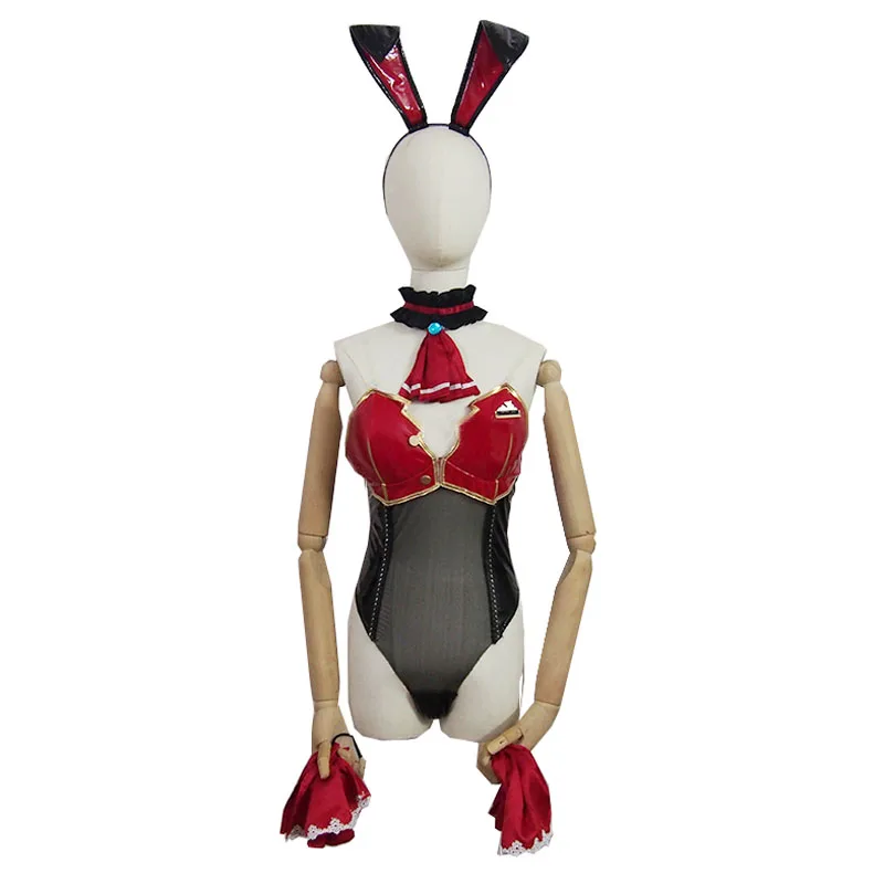 Houshou Marine Captain  Sexy Bunny Girl Jumpsuit Full Set Cosplay Costume 001