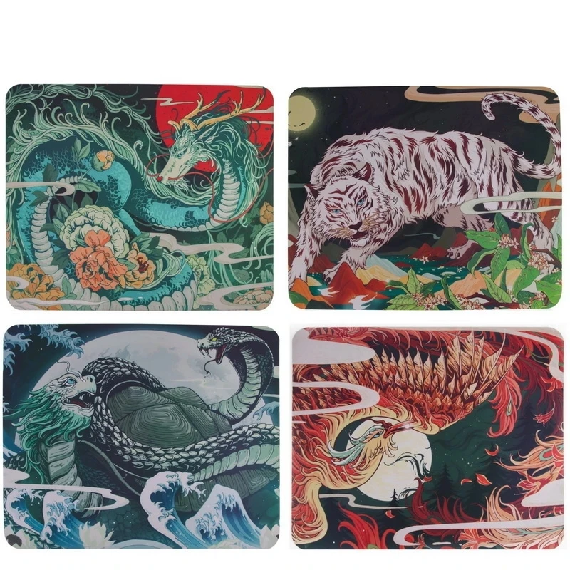 Gaming Mouse Pad Esports Tiger Qingsui X Large Size Mice Mat For FPS PUBG 400mm*900mm*3mm Chinese Style Washable