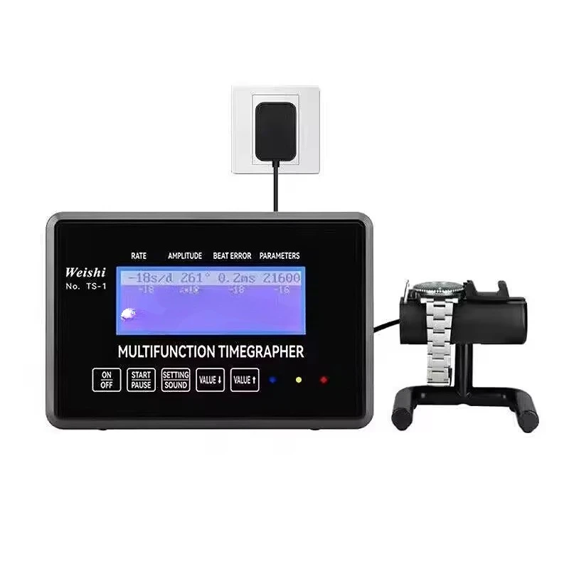 Precision Watch Timegrapher with Touchscreen, Wide Voltage for Accurate Calibration in Home & Shop