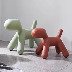 Plastic Dog Children's Chair Nordic Creative Design Ottomans Portable Hallway Shoe Changing Stools Interior Decorative Footrest