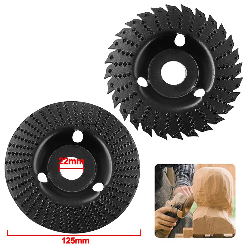 Grinder Wheel Disc Wood Shaping Wheel Wood Grinding Shaping Disk 22mm Curved Grinding Disc Sanding Carving Rotary Tools