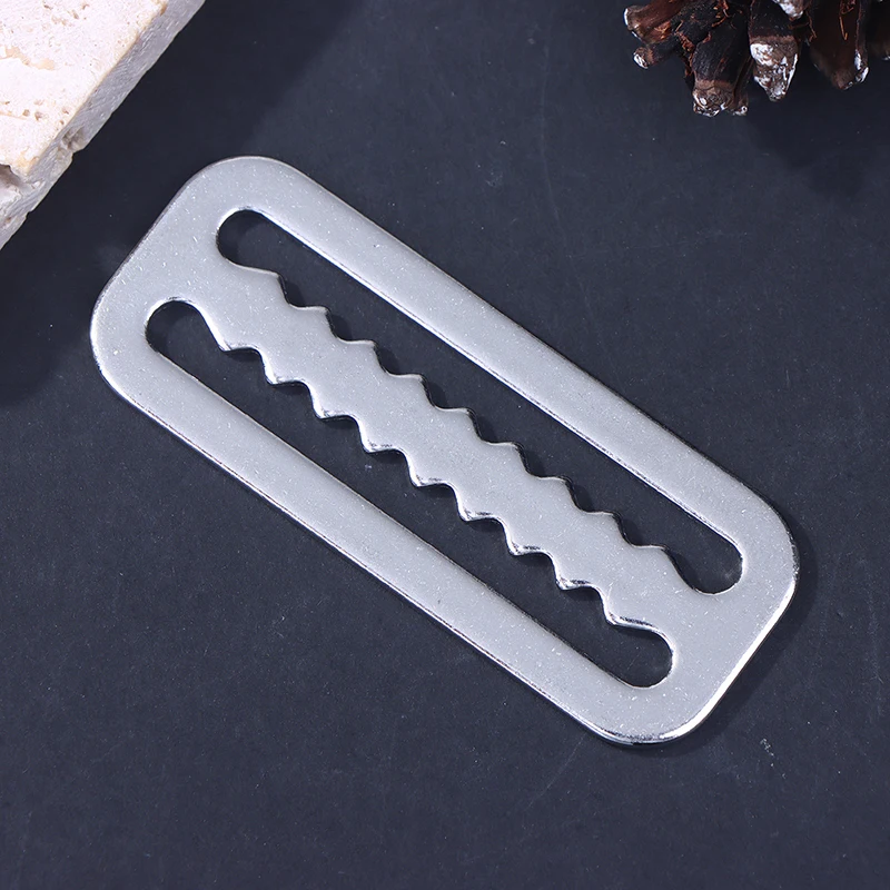 Stainless Steel  Diving Weight Belt Slide Keeper Ring Webbing Harness Belt Retainer Stopper Freediving Accessoires