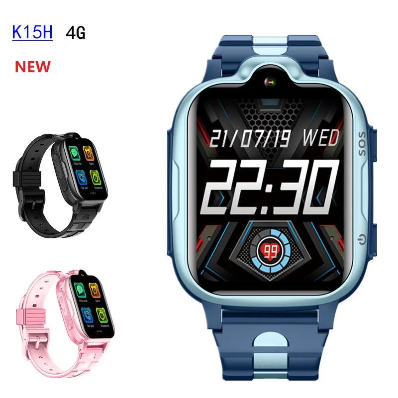 

HOT K15H 4G Kids GPS Tracker Smart Watch 700mAh Remote Tracking Listening Baby SOS Video Call SIM Phone Watch for Children K1