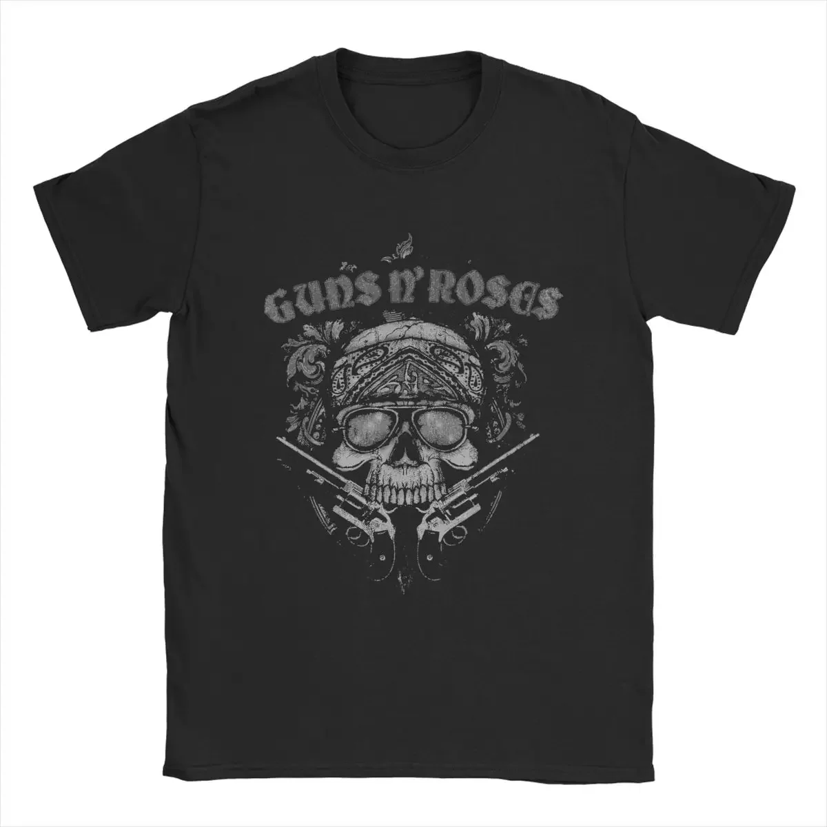 Мужские футболки Guns N Roses Skull, новинка, футболки с коротким рукавом и круглым вырезом, топы из чистого хлопка 4XL 5XL 6XL