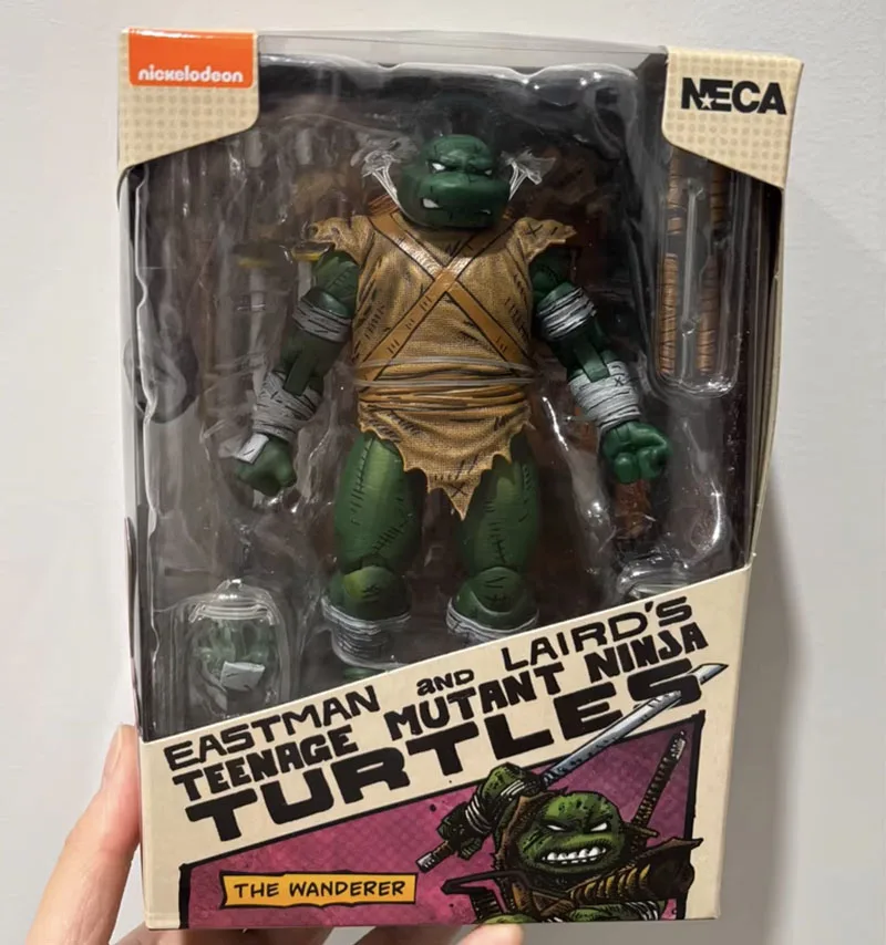 

NECA 54372 TMNT Фигурка Черепаха Ниндзя Странник Фигурки Аниме Фигурка 7-дюймовая модель Оригинальный подарок для ребенка