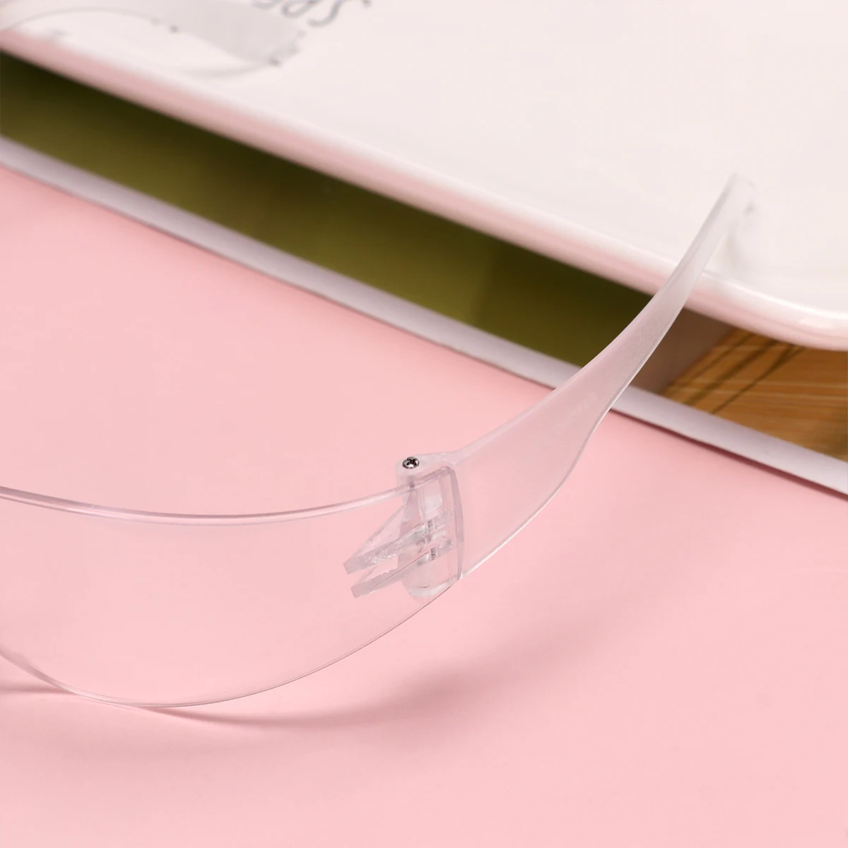 4Pcs Anti-Spittle Glasses Transparent Lens Eye Protective Glasses for Adults Dust Wind Protection Ergonomic Design Safety