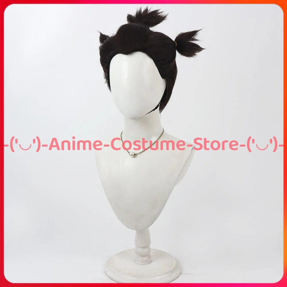 Nezha Shen Xiaobao Cosplay Wig Anime Game Character Halloween Carnival Party Costume Wigs Heat Resistant Synthetic Hair