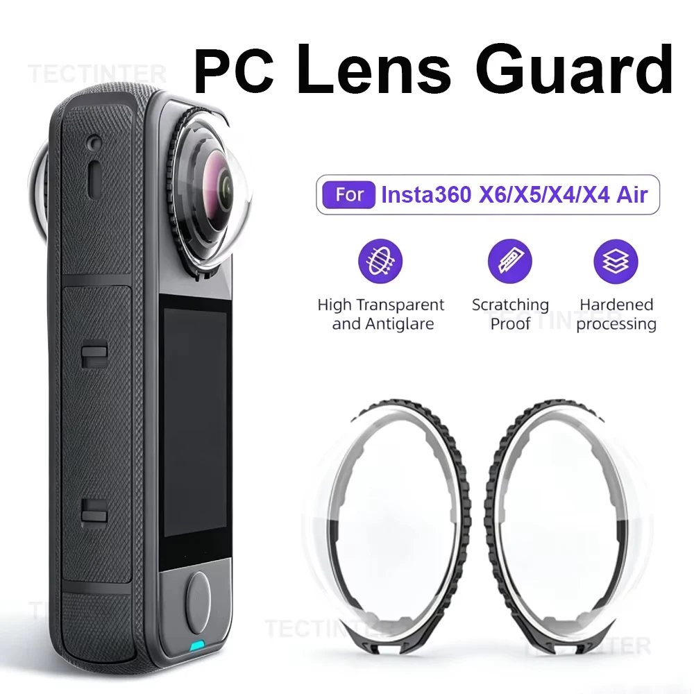 Lens Guard Cap Cover For Insta360 X4 X5 X4 Air Lens Protector Rotating Anti-Scratch Protective Kit 360°Video Camera Accessories
