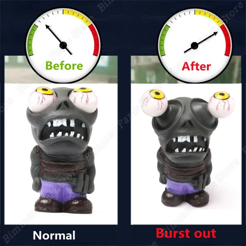 2015-2025 Universal Car Turbo Boost Pressure Kit Big-eyed Dolls Turbo Blast-eyed Dolls Zombie Toys Auto Styling Accessiores