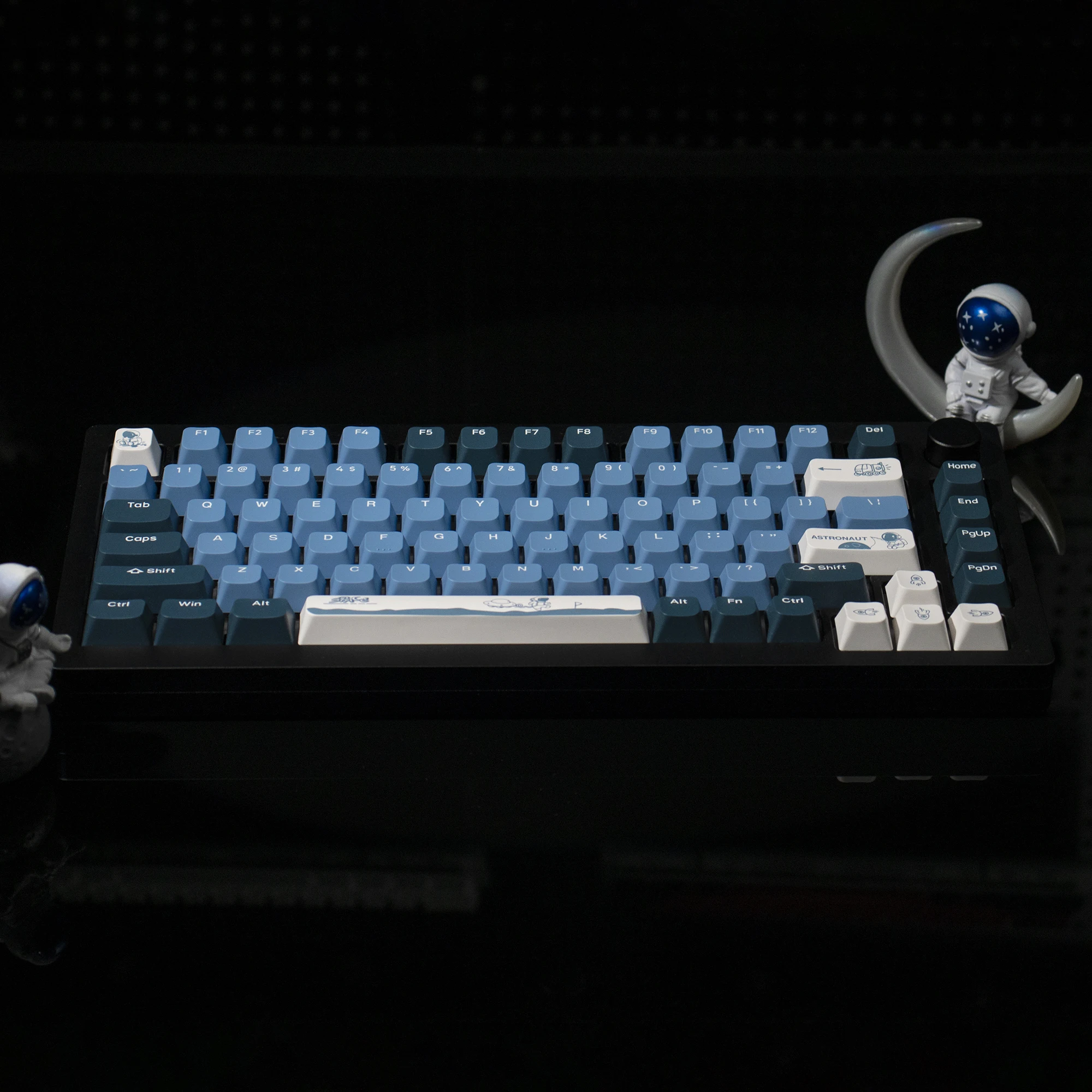 Clavier mécanique PBT Keycaps, espace extra-atmosphérique, profil MDA, tampon de embaupersonnalisé pour 146, 60%, 65%, 75%, aucun commutateur Gateron MX, 100% prédire