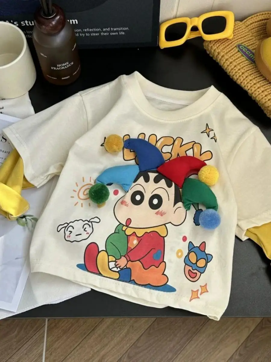 قميص قطني طويل الأكمام للفتيات الصغيرات بطباعة ثلاثية الأبعاد، ملابس خريفية أنيقة للأطفال، قطن نقي، تصميم جديد لعام 2025