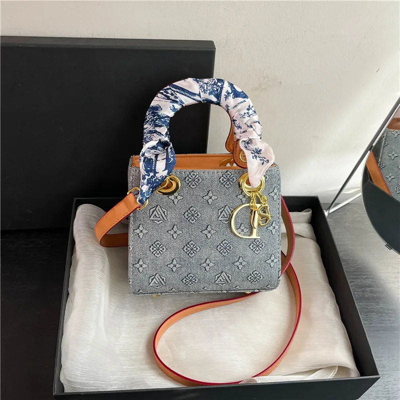 

Кожаная сумка через плечо премиум-класса 2025 года — винтажный женский стиль с цветочным принтом, женская сумка через плечо среднего размера, роскошная сумка