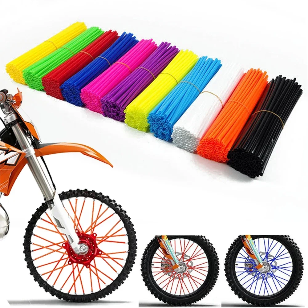 36pcs Motocross Wire Wheels Universal Color Spoke Sleeve Spoke Wire Sleeve Color Plastic Cover Motocross