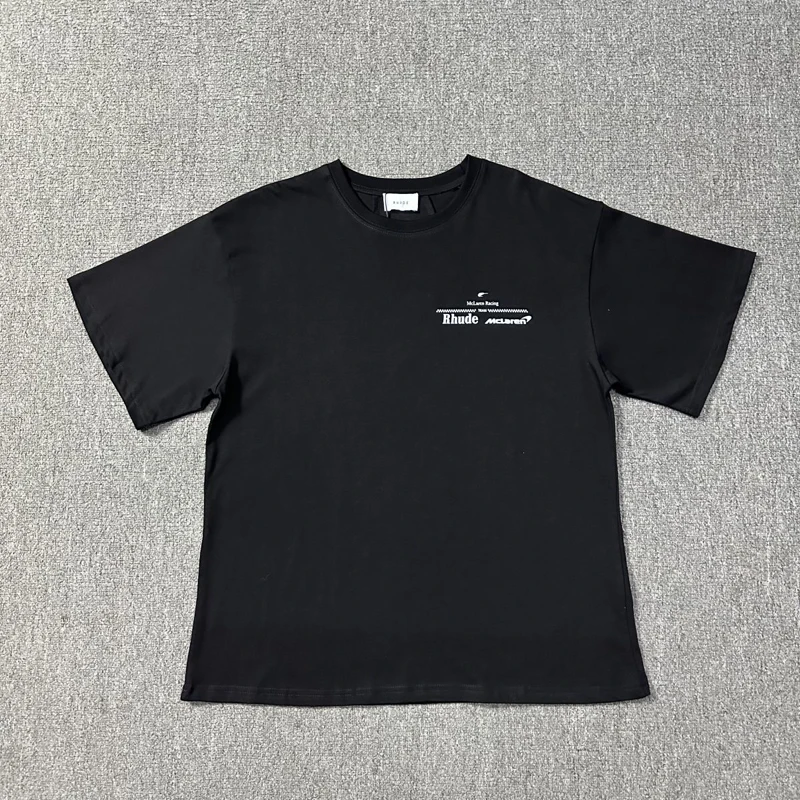 New RHUDE Retro Formula Car Print Oversized Cotton Tee