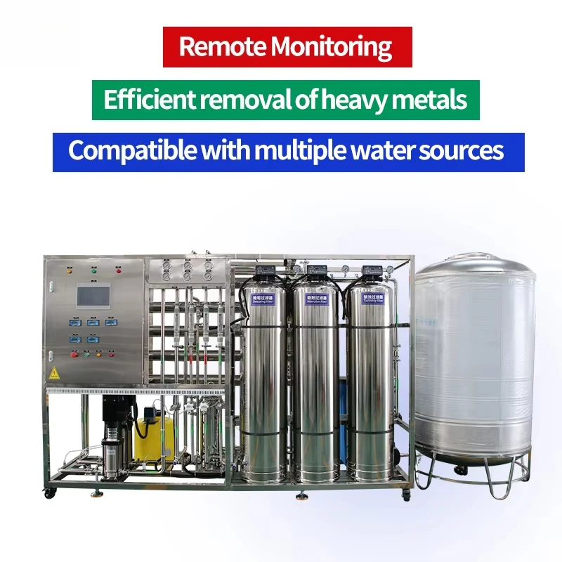 Industrial PLC Control RO Water Purification Machine Custom All Stainless Steel Filtration System Pump Pressure Vessel Included