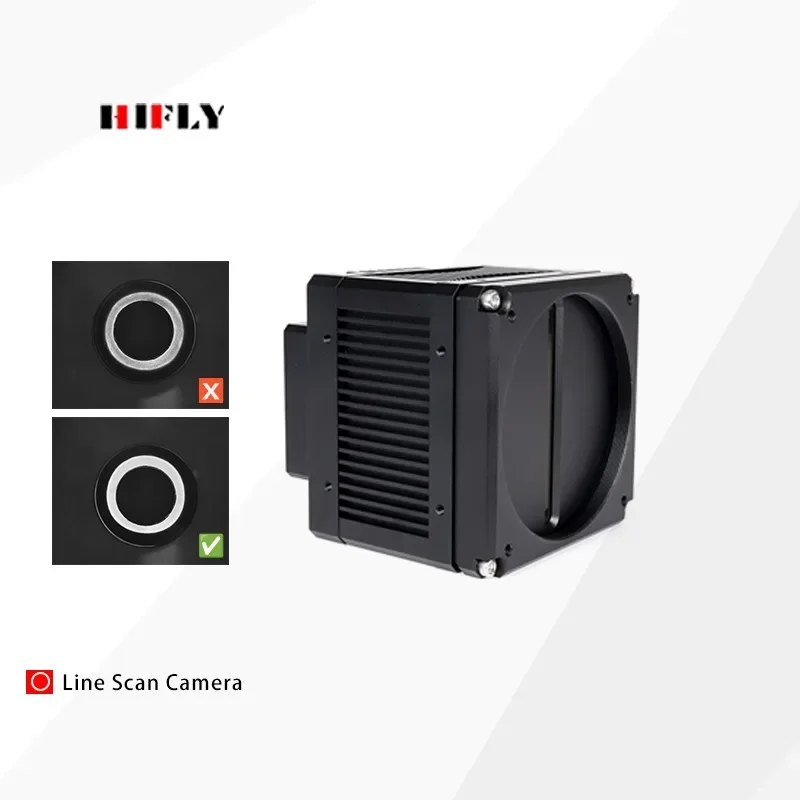 HIFLY 10GigE Machine Vision 50KHz 8K 8192x3 Color Industrial Line Scan Camera For Security Monitoring