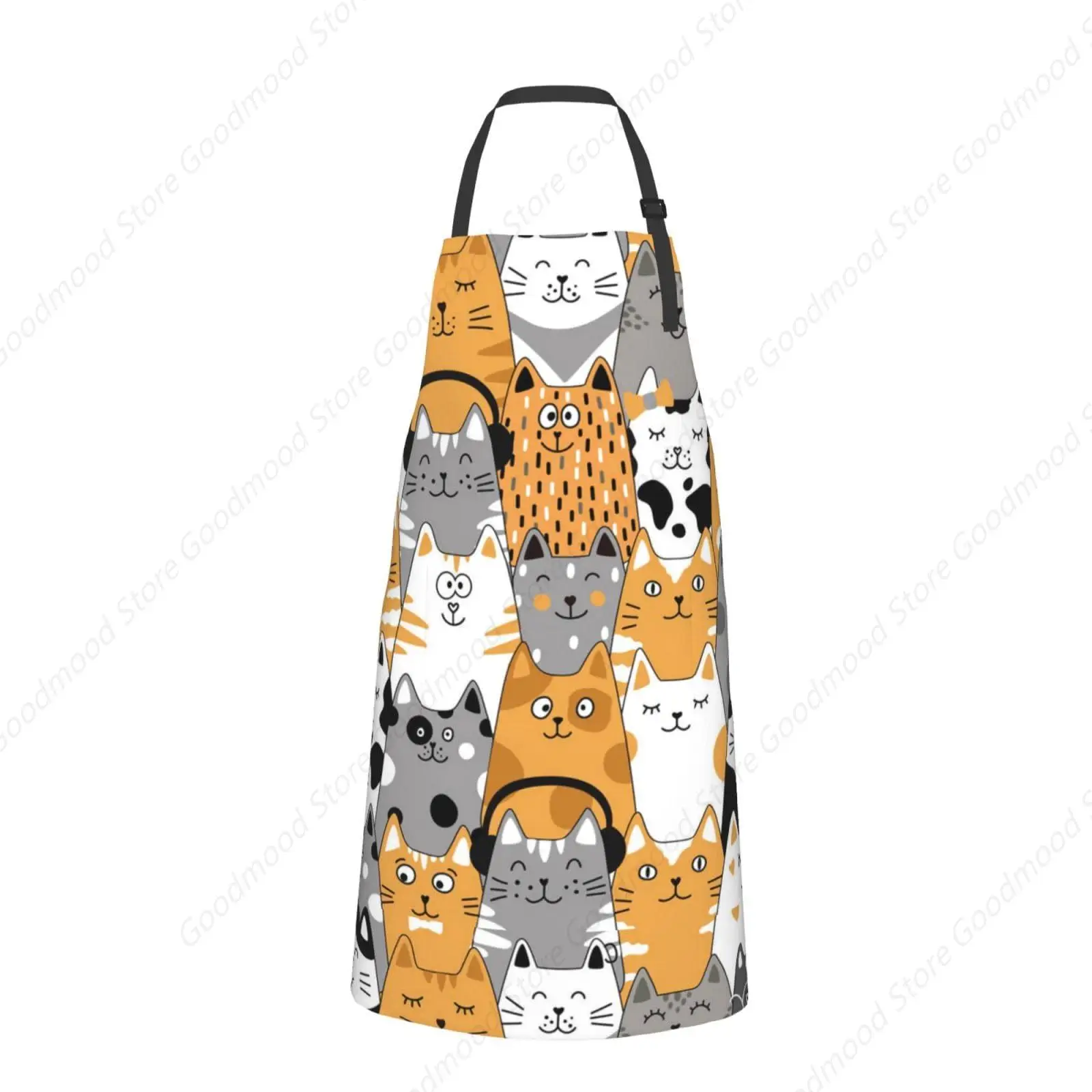 

Cat Apron Cute Cartoon Cat Cooking Apron for Women Men Chef Funny Aprons for Kitchen Baking