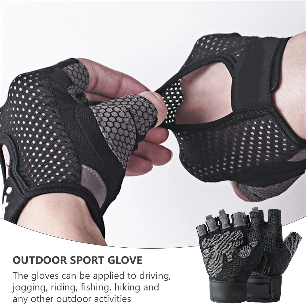 

Anti-Slip Sports Gloves Half Finger For Riding Mountain Bike Shockproof Water Resistant Outdoor Breathable Cycling Gloves Air