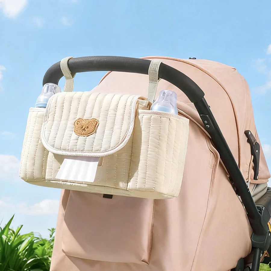 

Mommy Bag Korea Cute Bear Portable Multifunctional Stroller Nappy Bag Soft Maternity Storage Bags Baby Diaper Organizer