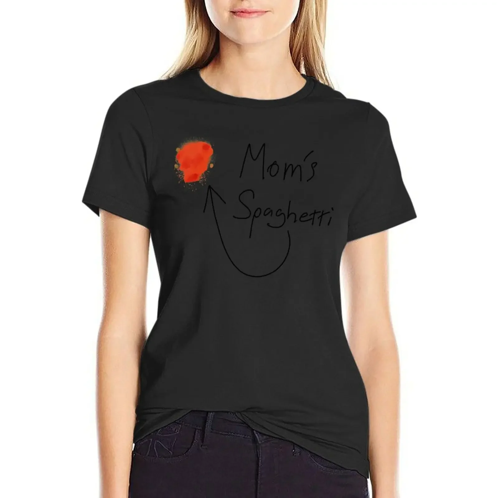 

Mom's Spaghetti T-Shirt plain cute tops sports fans Women's clothing