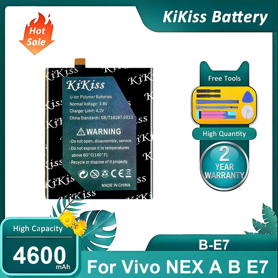 

KiKiss Battery For Vivo NEX A B E7,B-E7,4600mAh